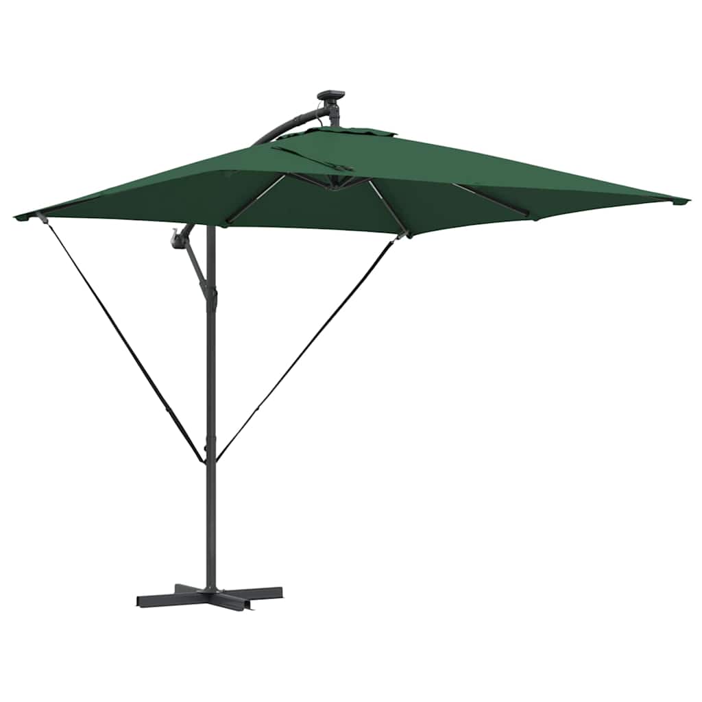 Guarda-sol de Bananeira Cantilever Verde 249 x 249 x 250 cm