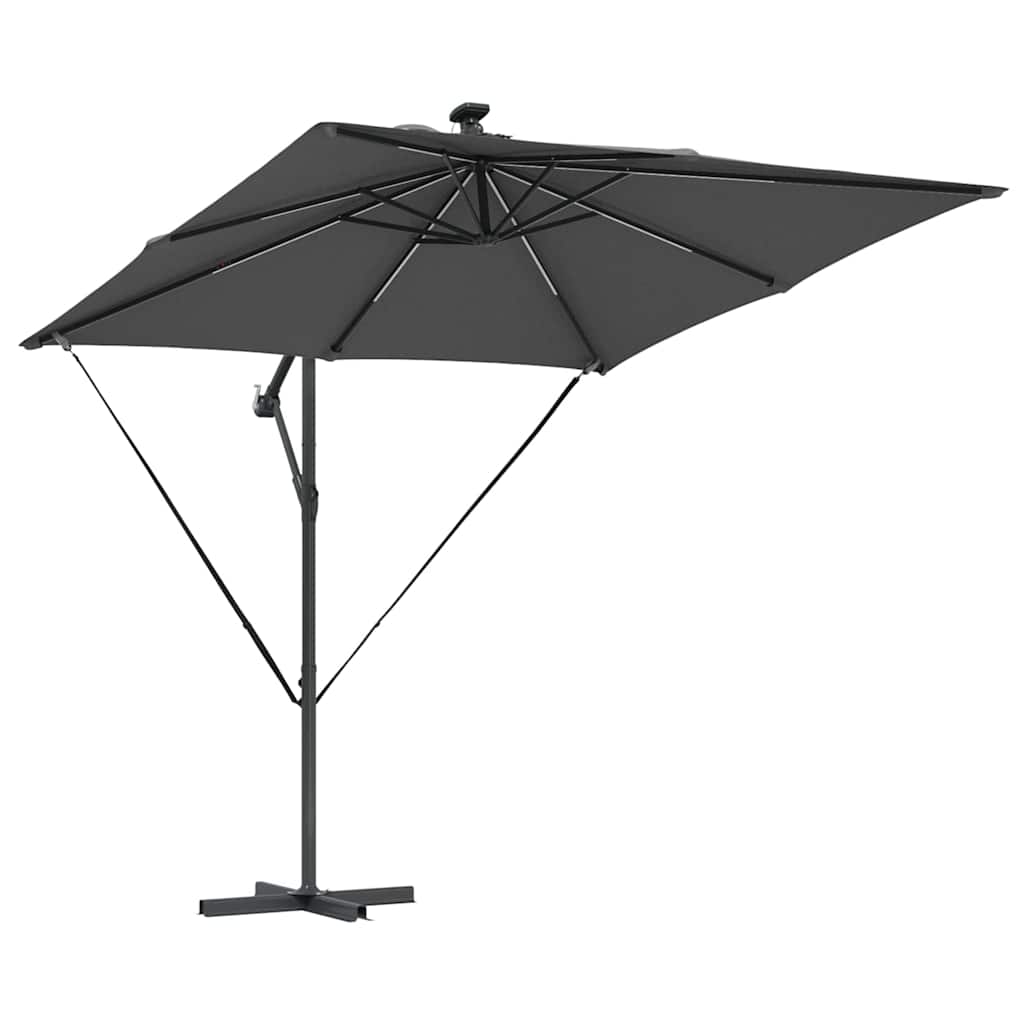 Guarda-sol de Bananeira Cantilever Antracite 249 x 249 x 250 cm