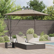 Guarda-sol de Bananeira Cantilever Cinzento-acastanhado