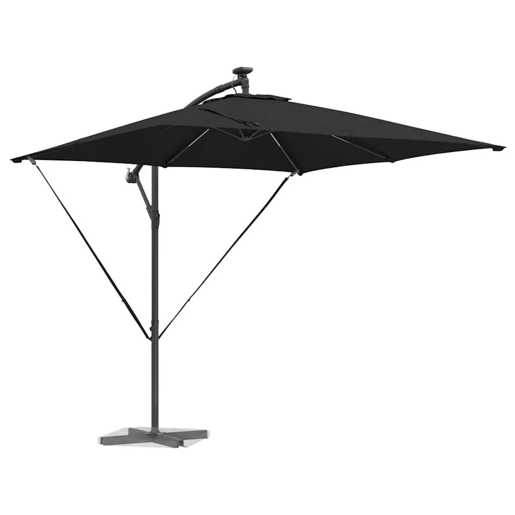 Guarda-sol de Bananeira Cantilever Preto 249 x 249 x 250 cm