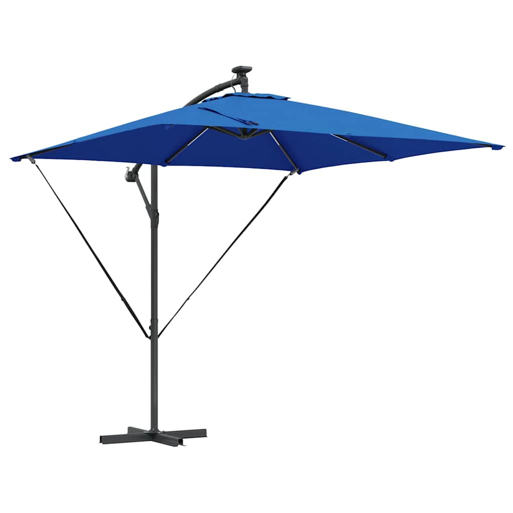 Guarda-sol de Bananeira Cantilever Azul 249 x 249 x 250 cm