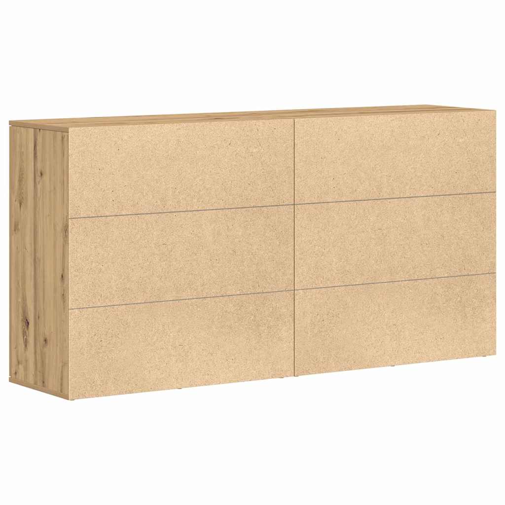 Aparadores 2 pcs carvalho artisiano 79 x 38 x 80 cm