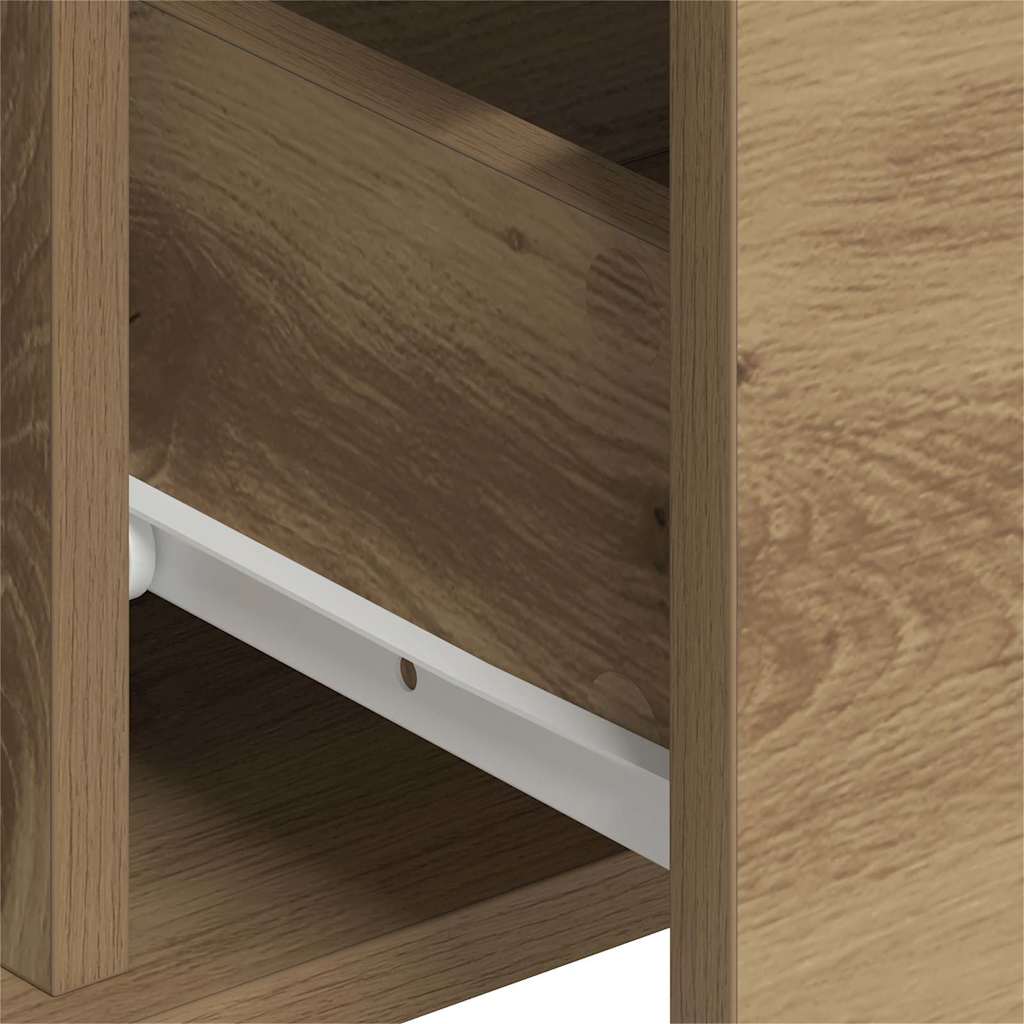 Aparadores com gaveta 2 pcs carvalho artisiano 60 x 31 x 84 cm