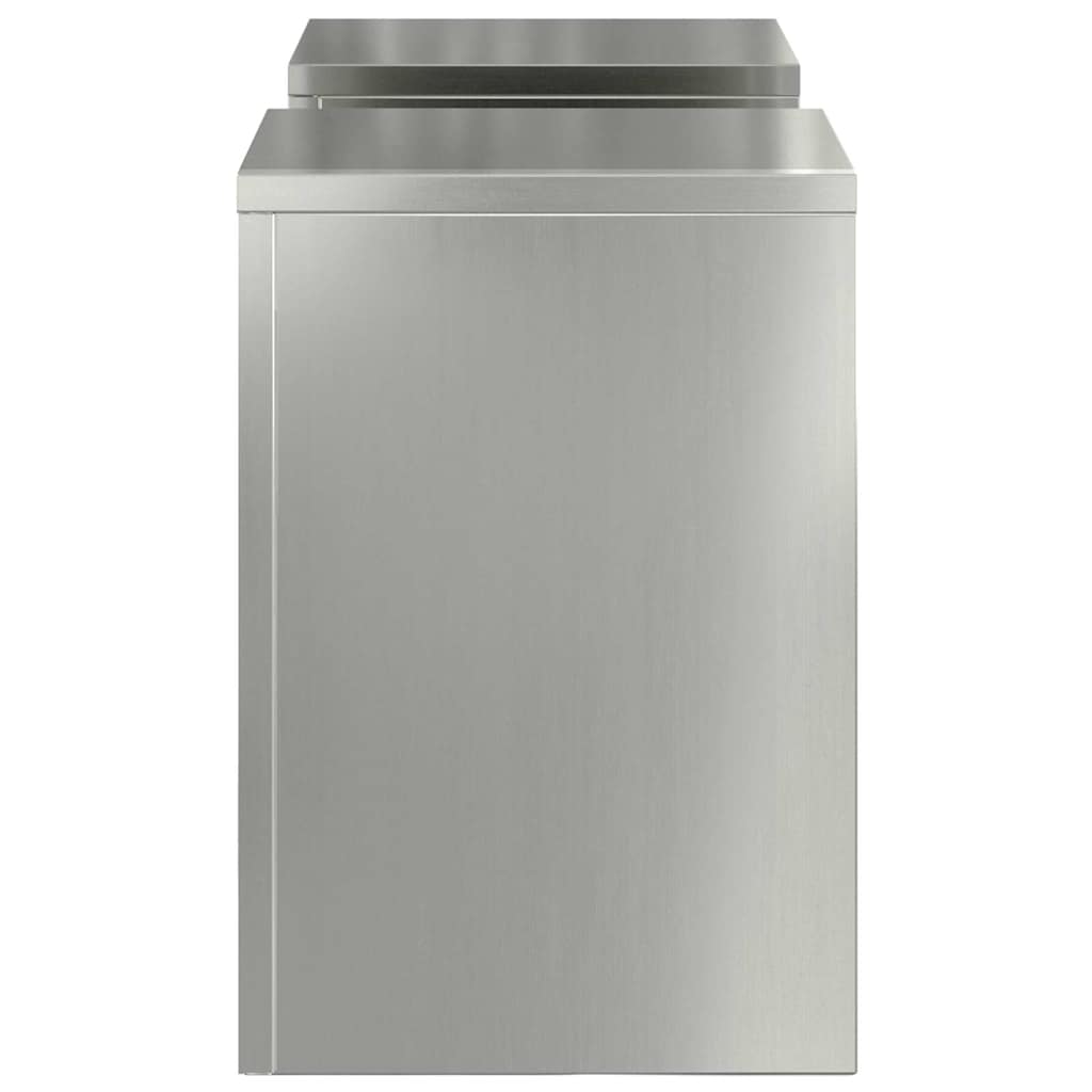 Suporte para Plantas 2 pcs Prateado 24 x 24 x 35 cm