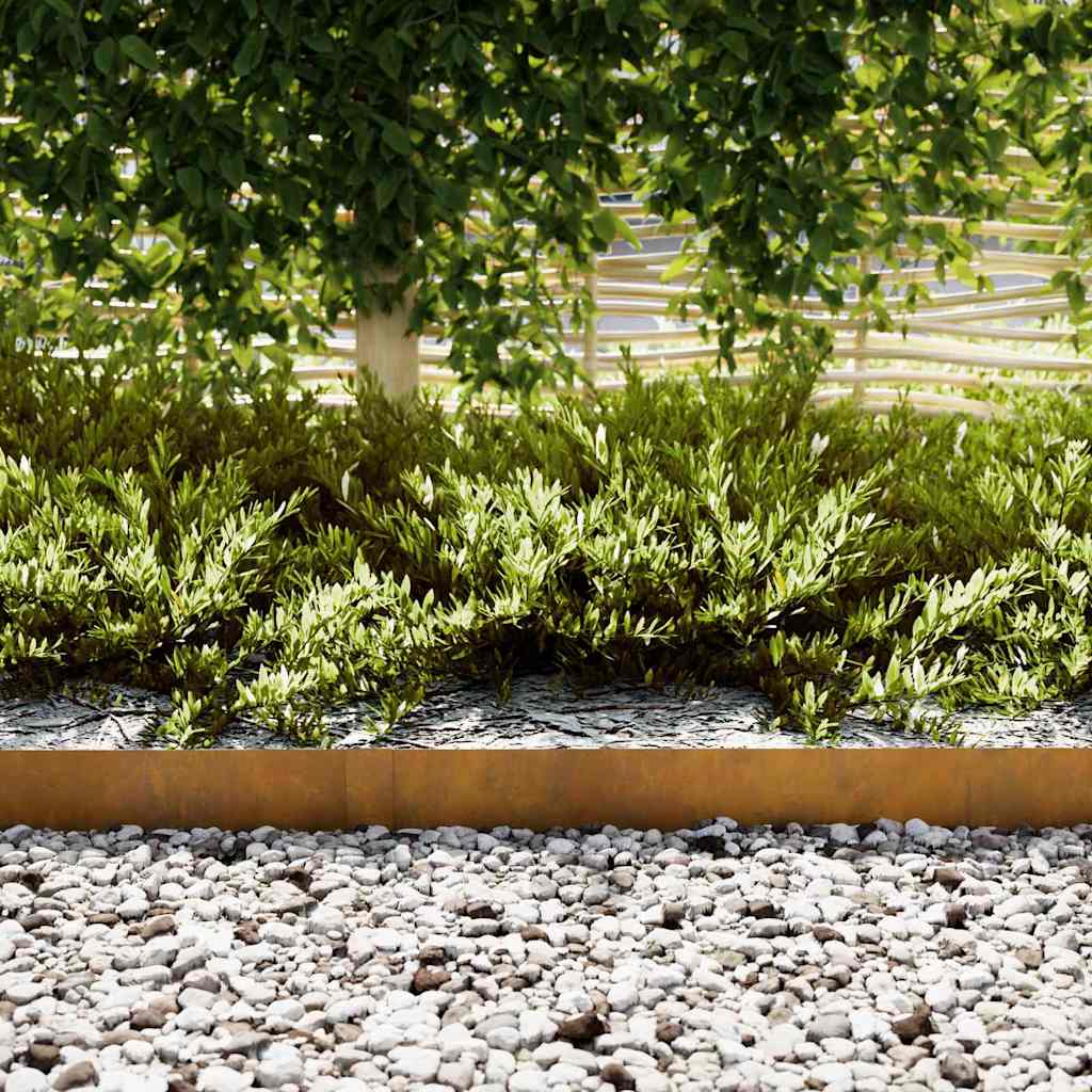 Acabamento para Gramado 50 pcs Castanho 100 x 0.05 x 20 cm