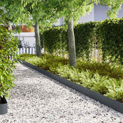 Delimitadores de relvado 20 pcs Antracite 100 x 0.5 x 20 cm Aço
