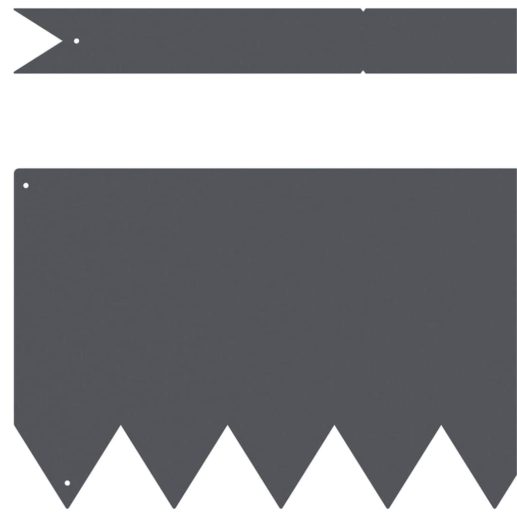 Acabamento para Gramado 30 pcs Antracite 100 x 0.05 x 20 cm