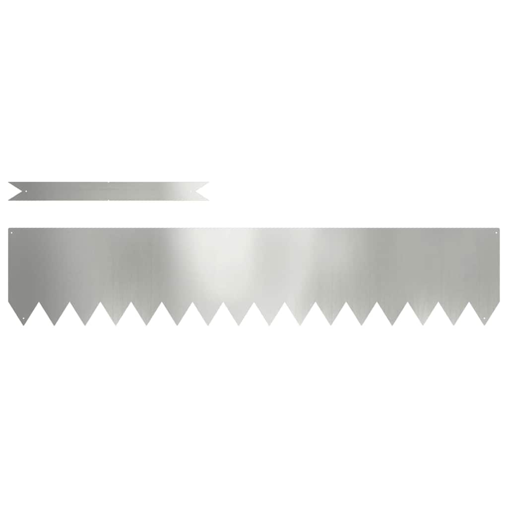 Acabamento para Gramado 20 pcs Prateado 100 x 0.05 x 20 cm