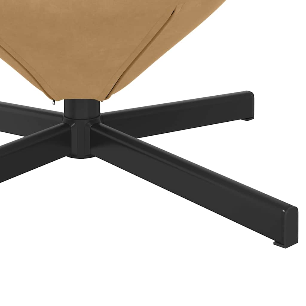 Cadeira ovo Castanho 63 x 73 x 90 cm Veludo