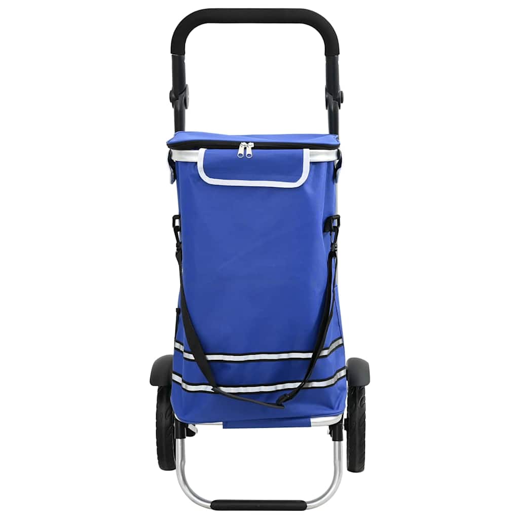 Carrinho de Compras Azul 36.5 x 46.5 x 100.5 cm Tecido Oxford