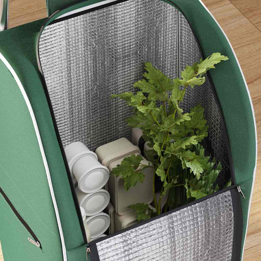 Carrinho de Compras Verde 39,5 x 33 x 93 cm Tecido Oxford