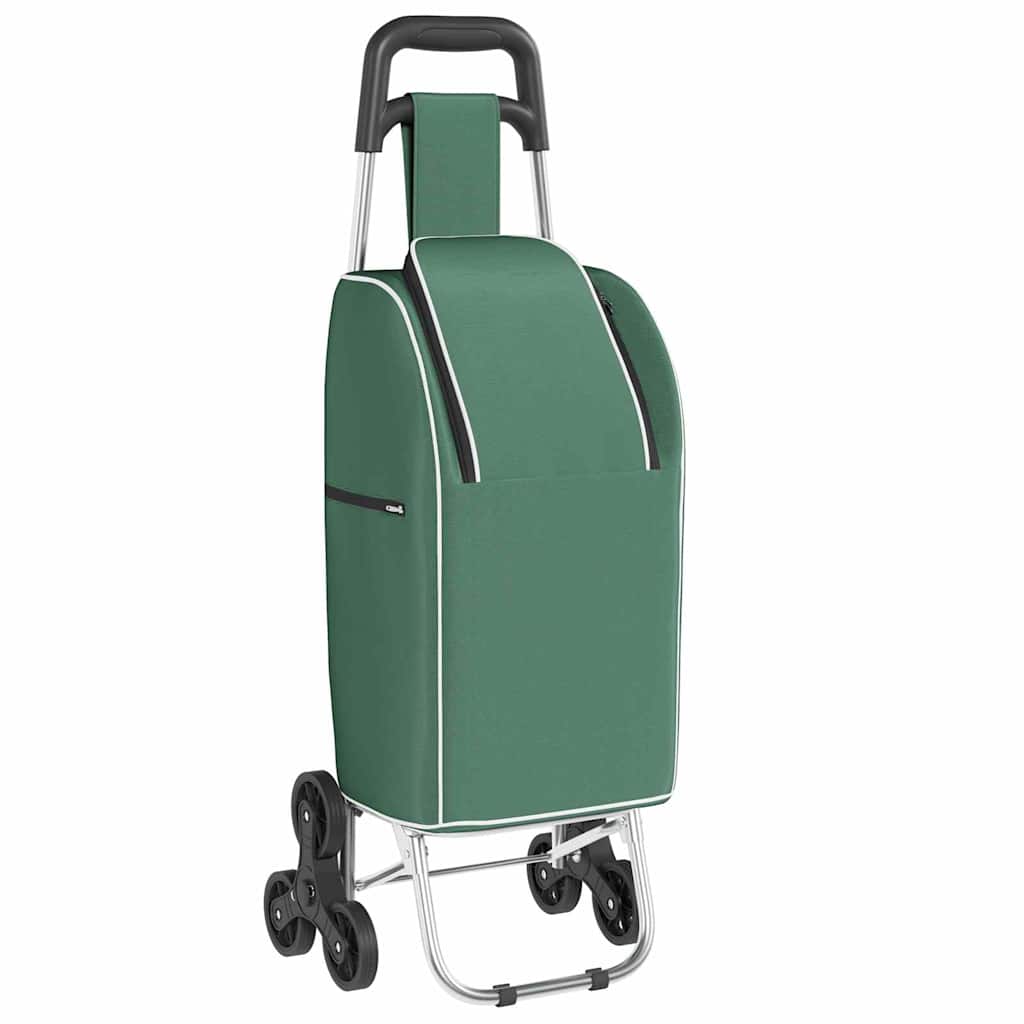 Carrinho de Compras Verde 39,5 x 33 x 93 cm Tecido Oxford