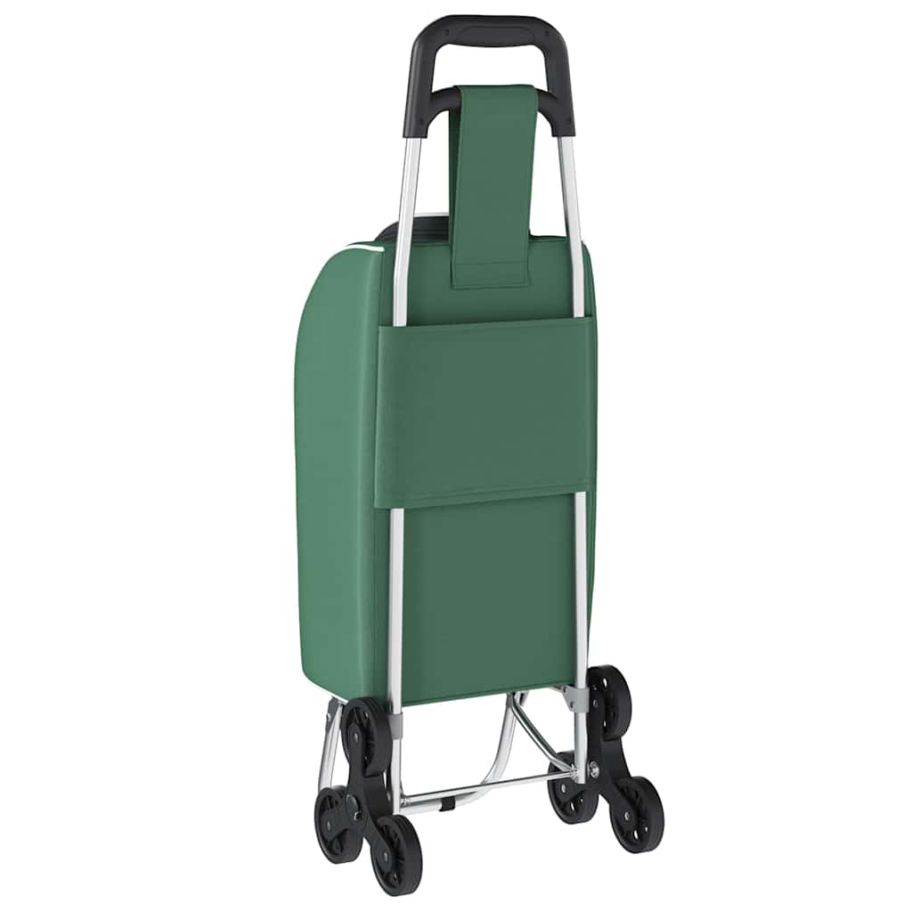 Carrinho de Compras Verde 39,5 x 33 x 93 cm Tecido Oxford