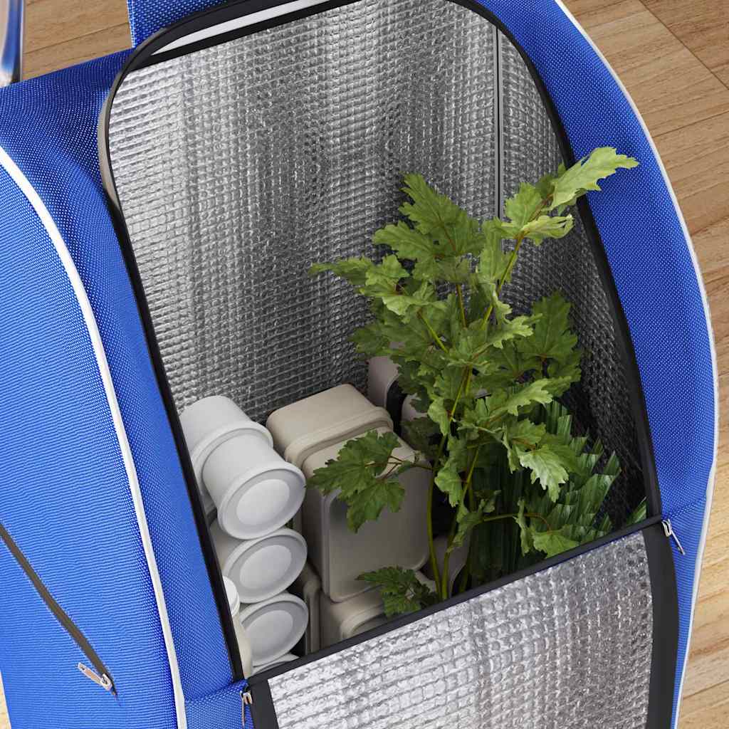 Carrinho de Compras Manual Azul 39,5 x 33 x 93 cm Tecido Oxford