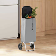 Carrinho de Compras Cinzeto 35 x 28 x 92 cm Tecido Oxford