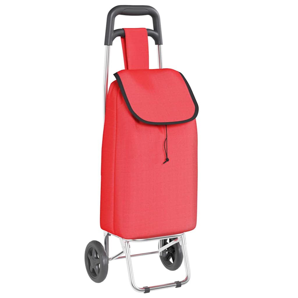 Carrinho de Compras Vermelho 35 x 28 x 92 cm Tecido Oxford