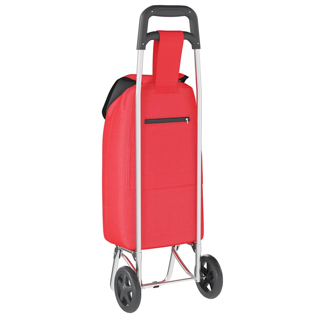 Carrinho de Compras Vermelho 35 x 28 x 92 cm Tecido Oxford