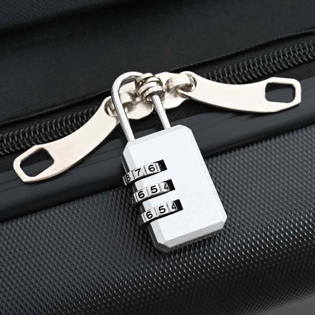 Mala com bloqueio Preto 43 x 27 x 66 cm Plástico ABS