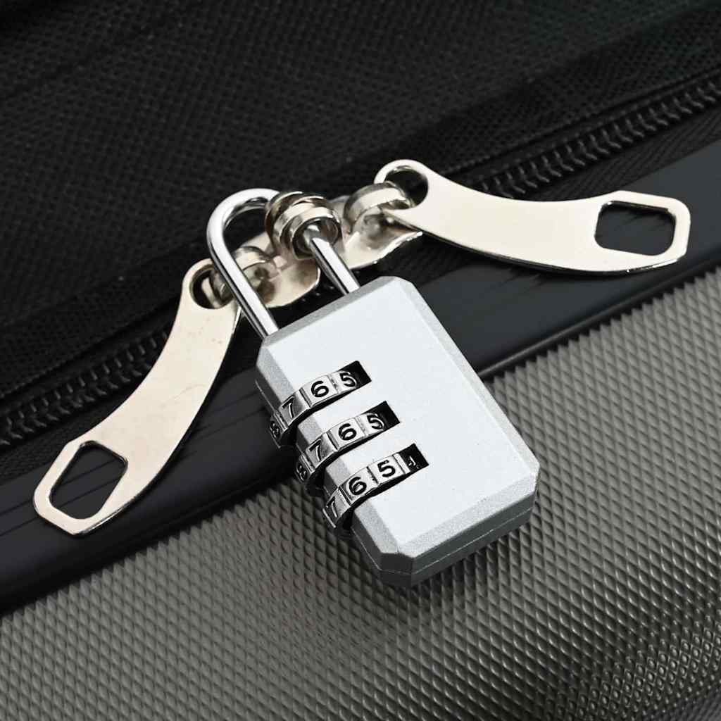 Mala com bloqueio Cinzento escuro 43 x 27 x 66 cm Plástico ABS