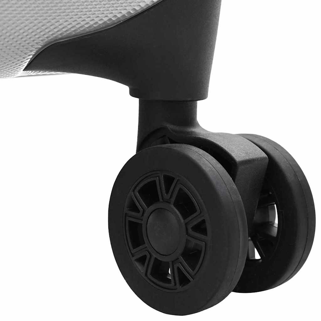 Mala com bloqueio Prateado 43 x 27 x 66 cm Plástico ABS