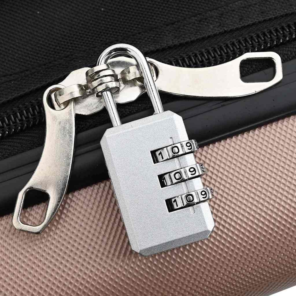 Mala com bloqueio rosa dourado 34 x 23 x 55.5 cm Plástico ABS