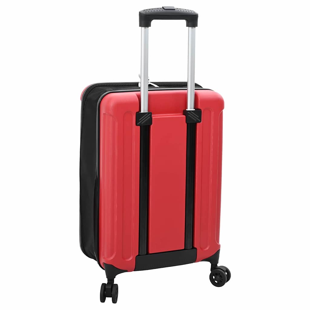 Mala com bloqueio Vermelho 34 x 23 x 55.5 cm Plástico ABS