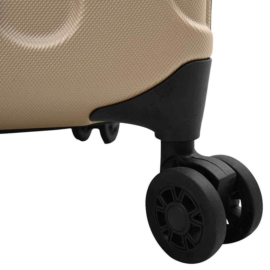 Mala com bloqueio champanhe 34 x 23 x 55.5 cm Plástico ABS