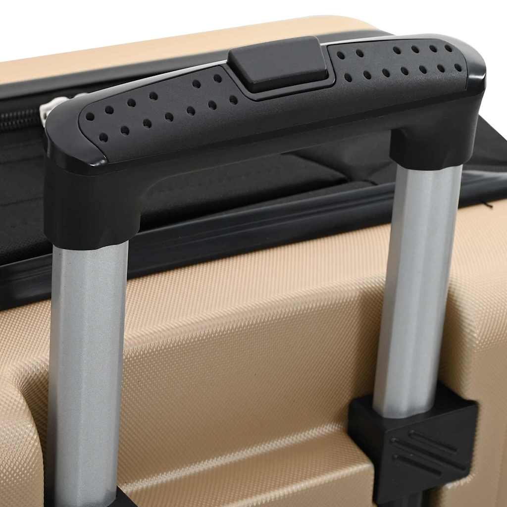 Mala com bloqueio champanhe 34 x 23 x 55.5 cm Plástico ABS