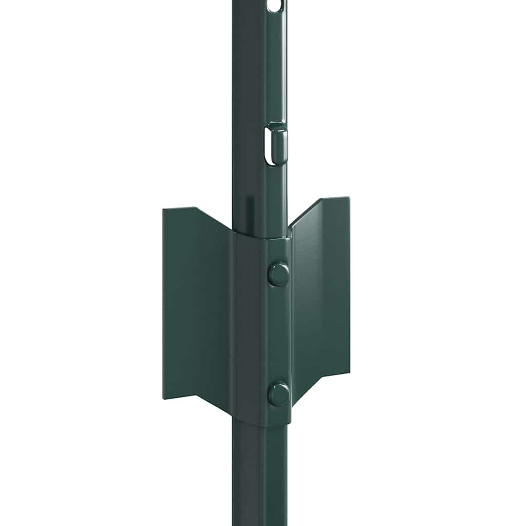 Postes de Cerca 5 pcs Verde 60 cm Aço