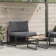 Conjunto de Sofá de Jardim 2 pcs Antracite Aço