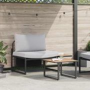 Conjunto de Sofá de Jardim 2 pcs Cinzento-claro Aço