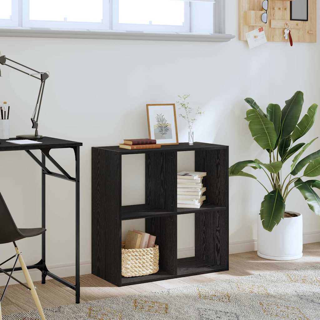 Estante Carvalho preto 68,5 x 32 x 68,5 cm Madeira processada