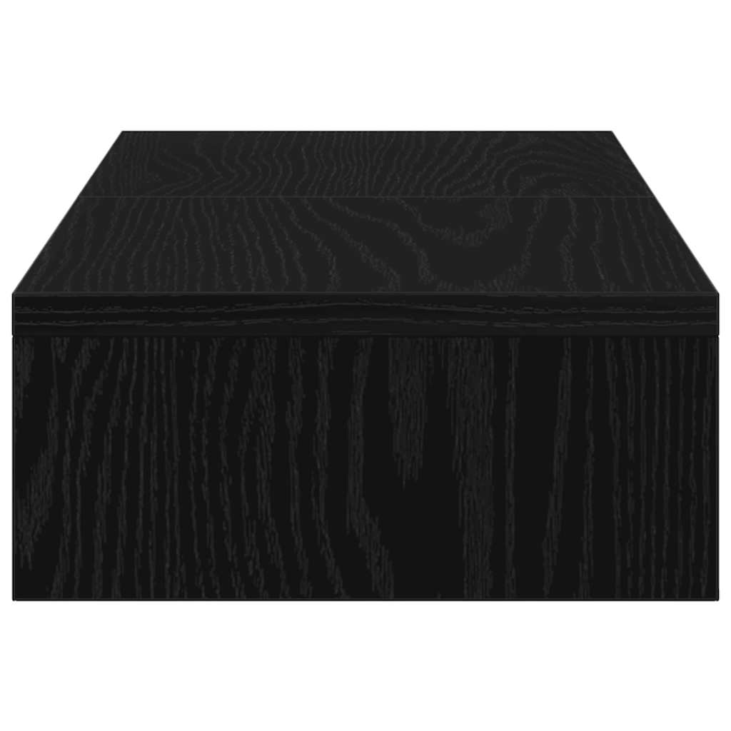 Suporte monitor ajustável derivados madeira carvalho preto