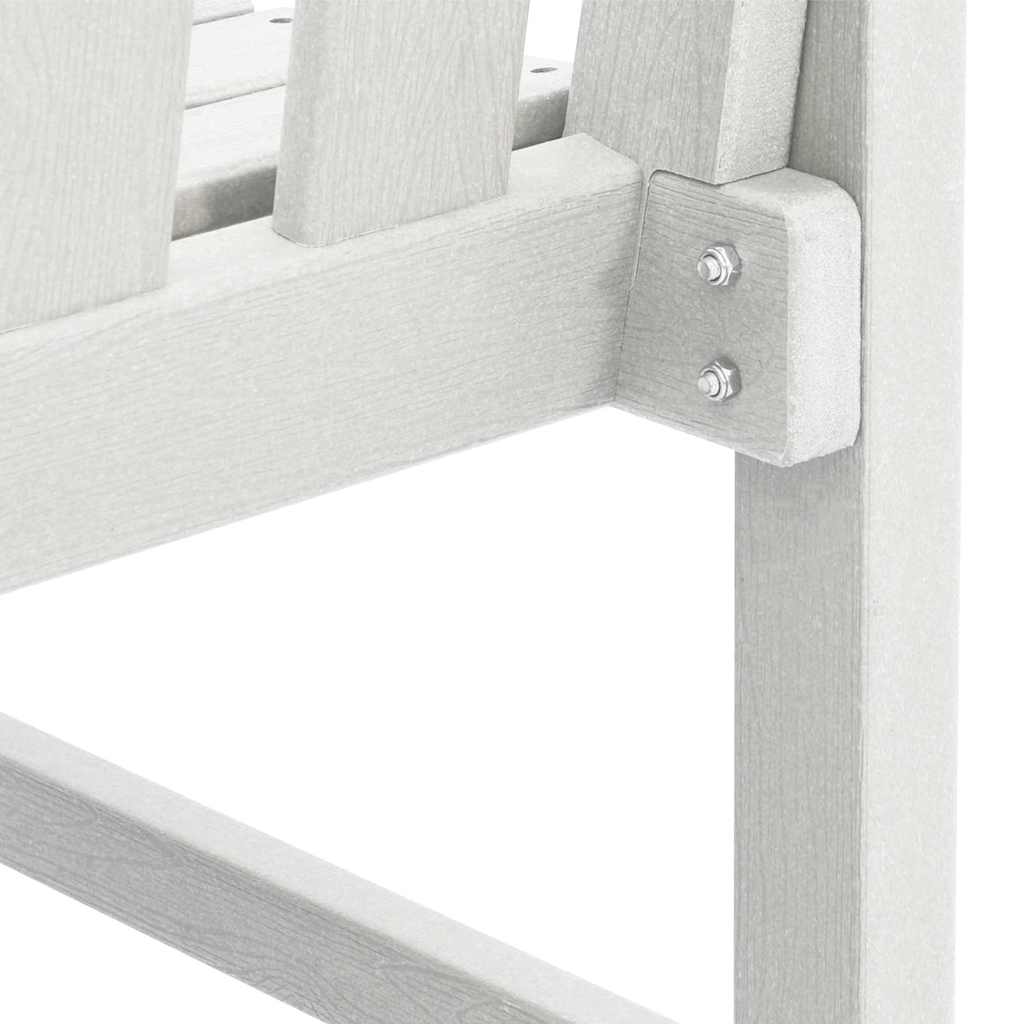 Banco de jardim com almofada Branco 120 x 59 x 88cm HDPE