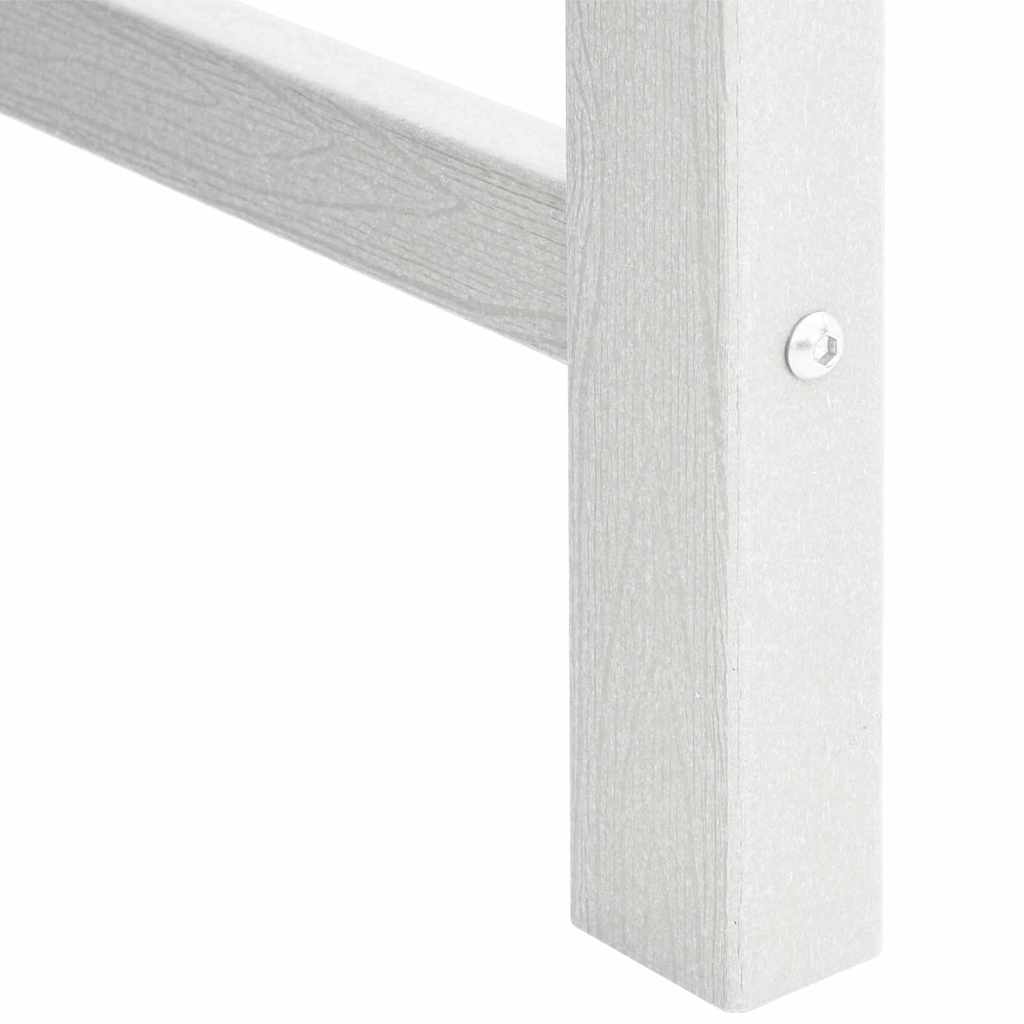 Banco de jardim com almofada Branco 120 x 59 x 88cm HDPE
