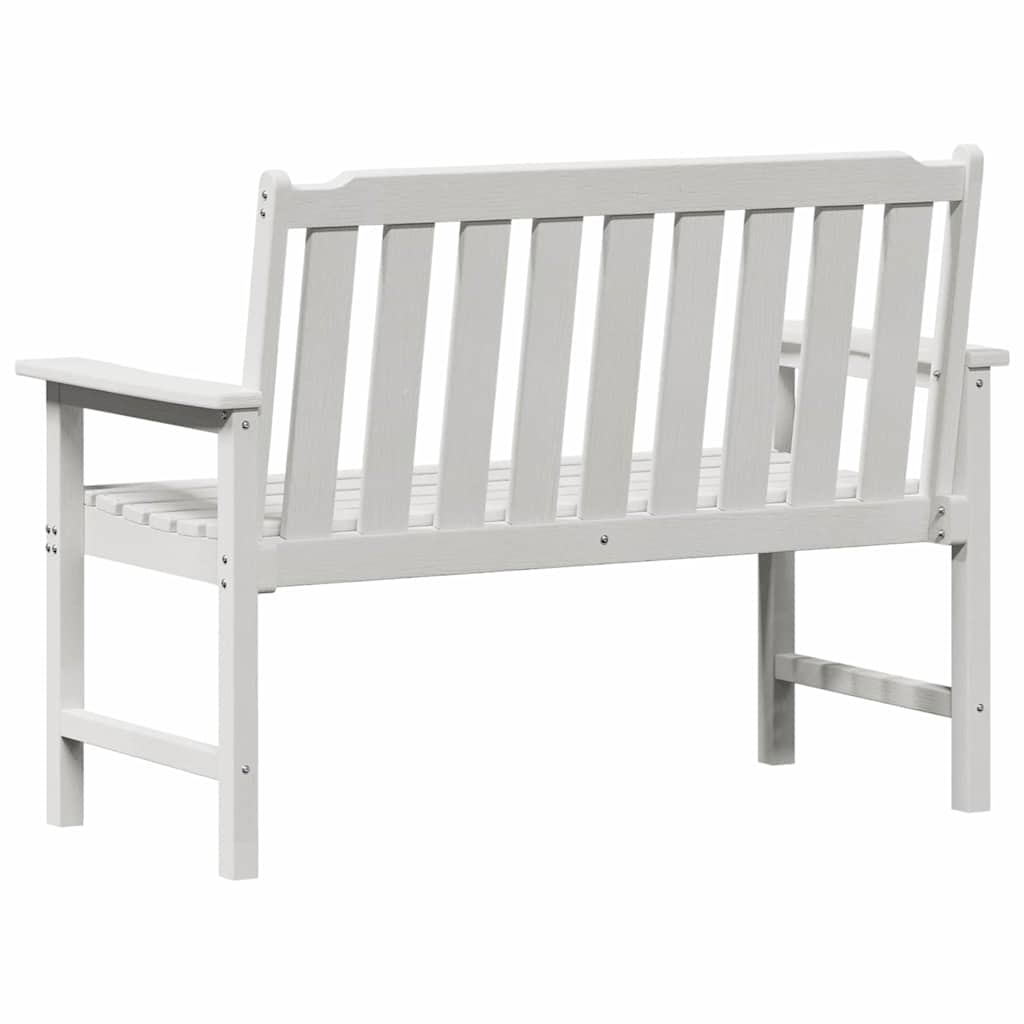 Banco de jardim com almofada Branco 120 x 59 x 88cm HDPE