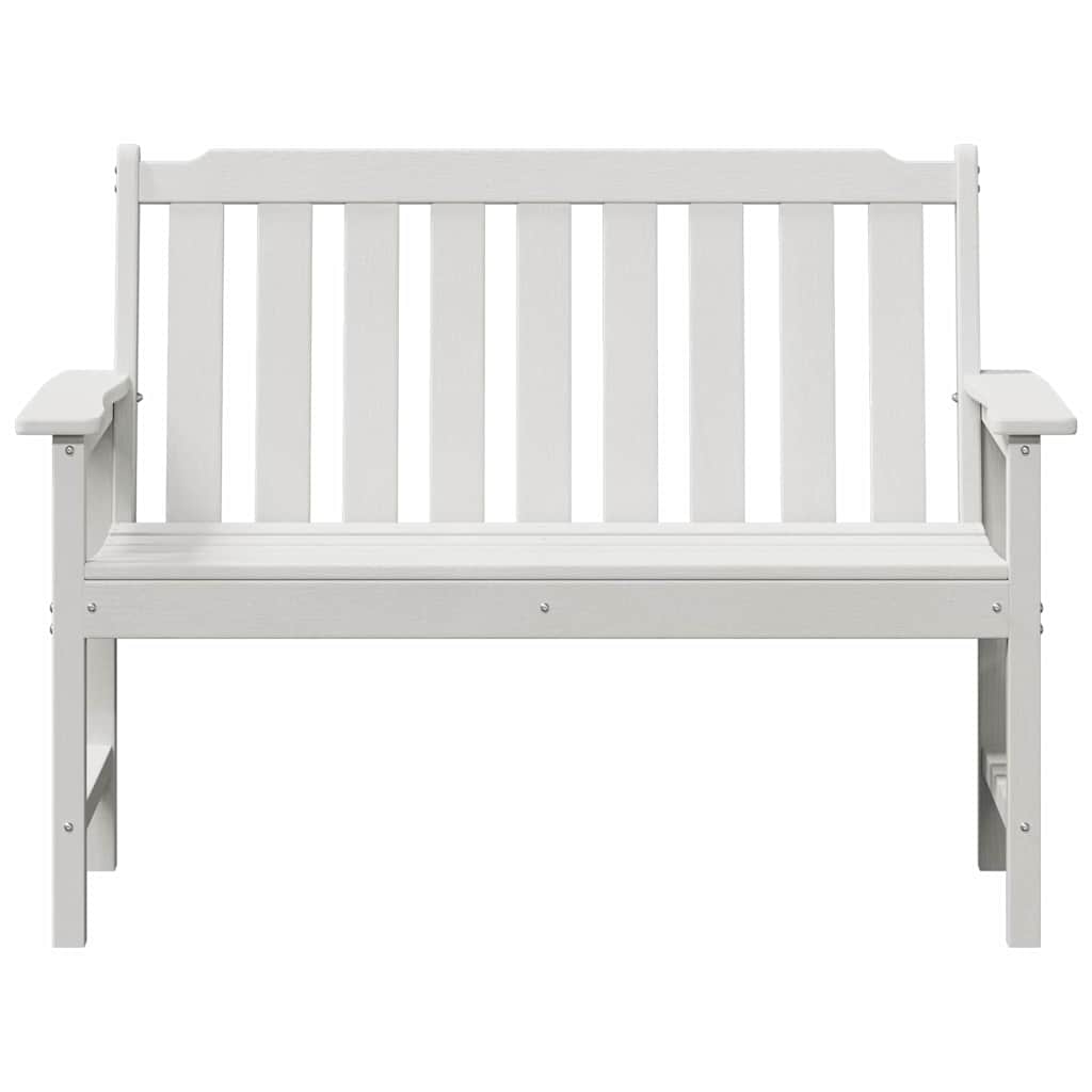 Banco de jardim com almofada Branco 120 x 59 x 88cm HDPE