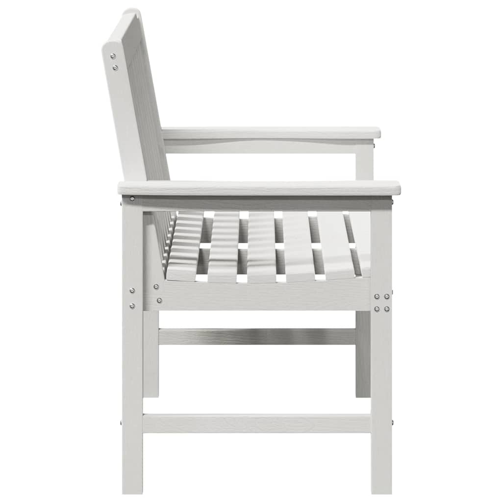 Banco de jardim com almofada Branco 120 x 59 x 88cm HDPE