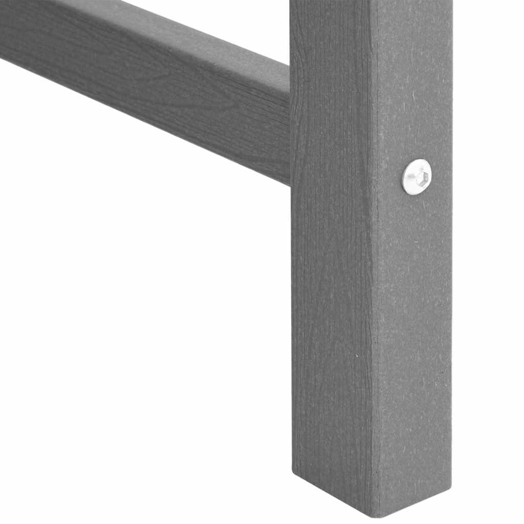 Banco de jardim Cinzento-claro 120 x 59 x 88cm HDPE