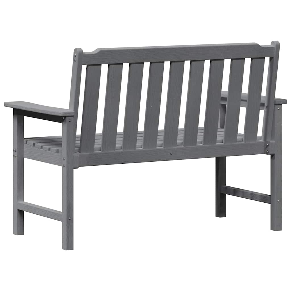 Banco de jardim Cinzento-claro 120 x 59 x 88cm HDPE