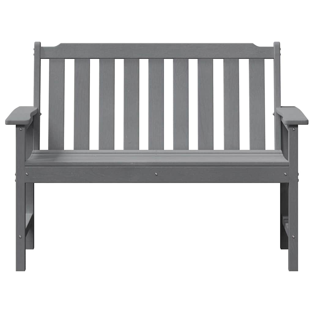 Banco de jardim Cinzento-claro 120 x 59 x 88cm HDPE