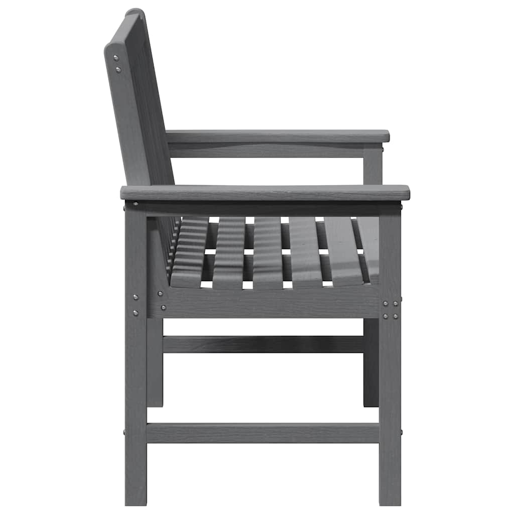 Banco de jardim Cinzento-claro 120 x 59 x 88cm HDPE