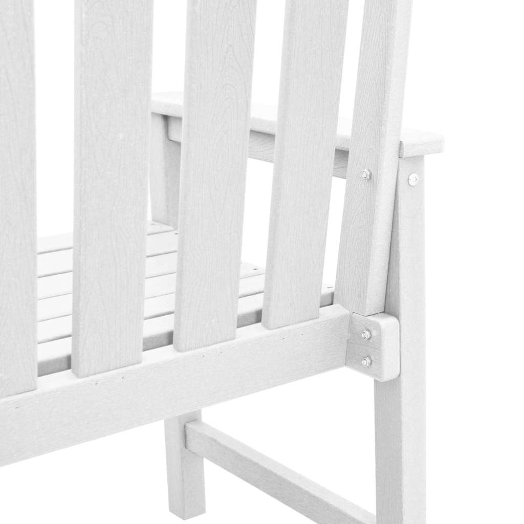 Cadeira de Jantar de Jardim 2 pcs Branco 65.5 x 59 x 88cm HDPE