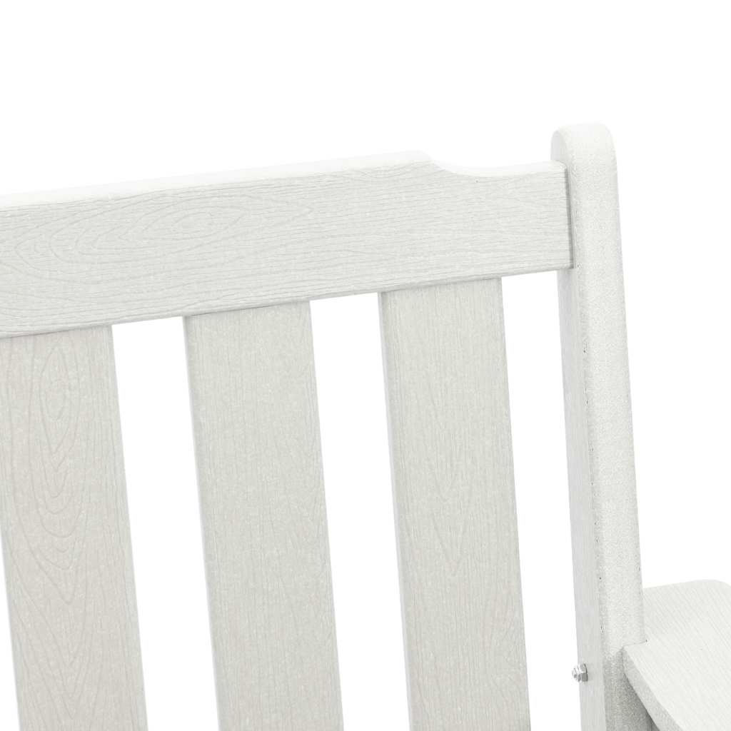 Cadeira de Jantar de Jardim 2 pcs Branco 65.5 x 59 x 88cm HDPE