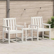 Cadeira de Jantar de Jardim 2 pcs Branco 65.5 x 59 x 88cm HDPE