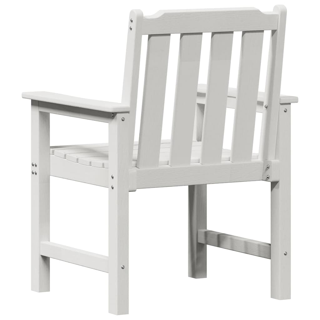 Cadeira de Jantar de Jardim 2 pcs Branco 65.5 x 59 x 88cm HDPE