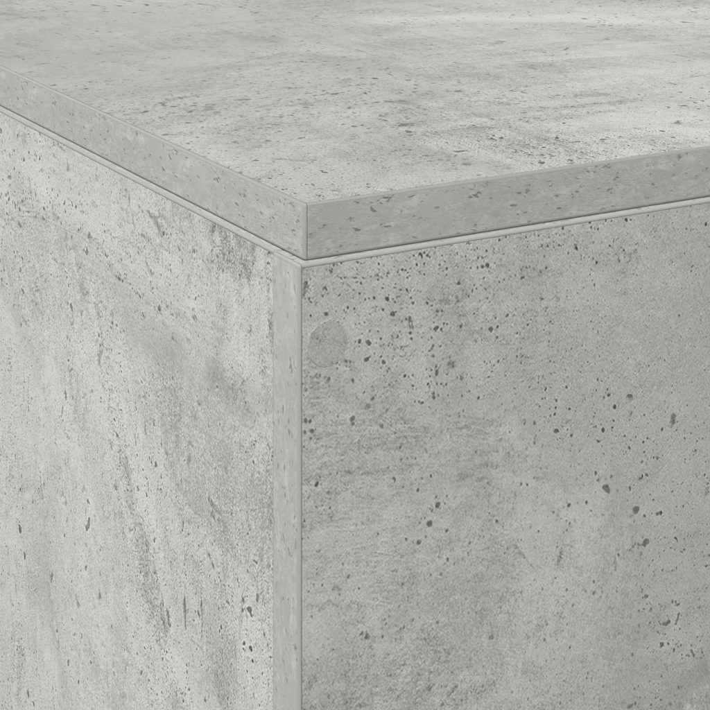 Estrado de cama com arrumação Cinzento 140 x 200 cm