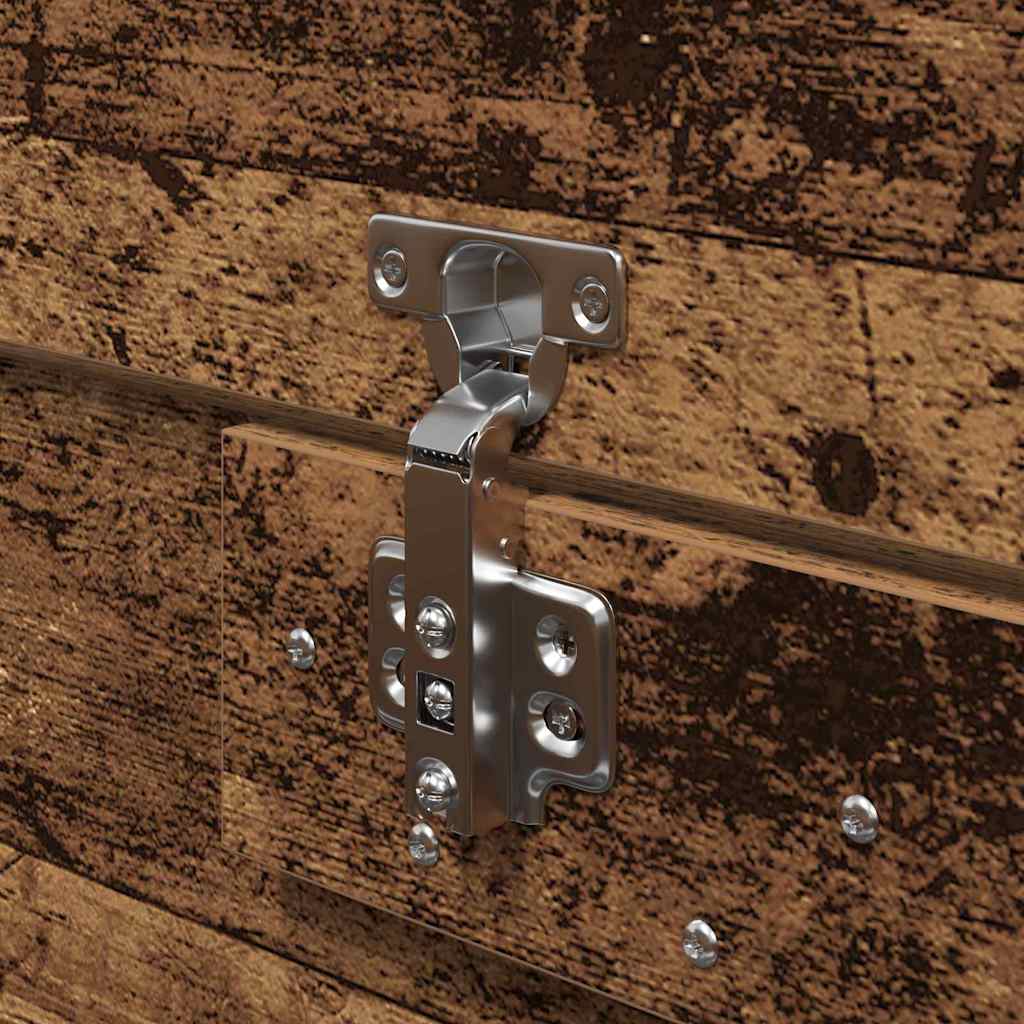 Estrutura da Cama com armazenamento Madeira antiga 140 x 200 cm