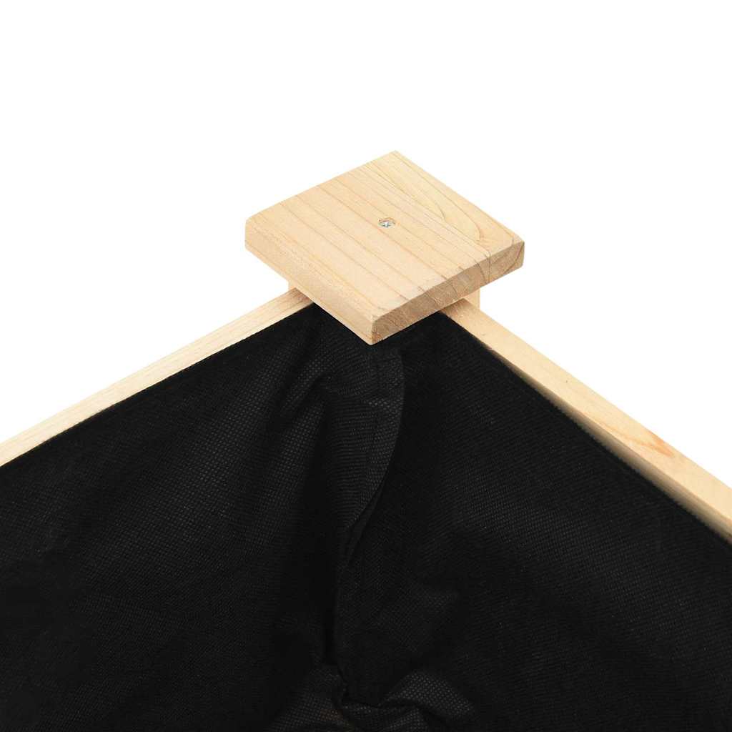 Vaso de Jardim Bege 45 x 45 x 76.5 cm Madeira maciça de abeto