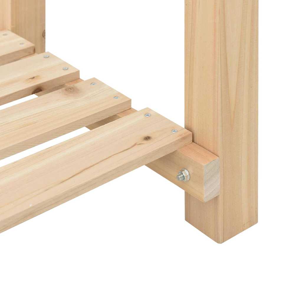 Vaso de Jardim Bege 45 x 45 x 76.5 cm Madeira maciça de abeto